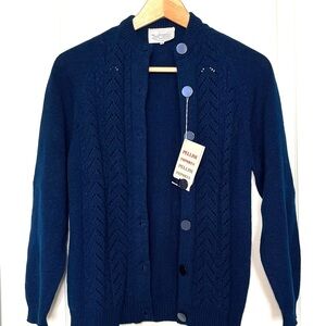 Vintage Pellini Imports 100% VIRGIN ACRYLIC HAND LOOMED Preppy 90’s Granpacore M